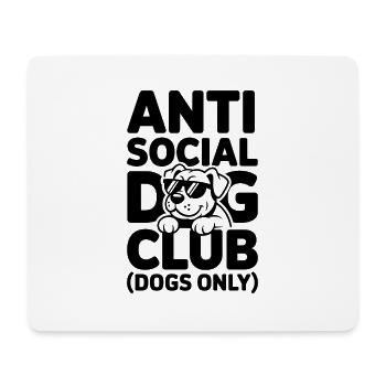 Anti Social Dog Club - Mouse Pad (horizontal) - white - Front
