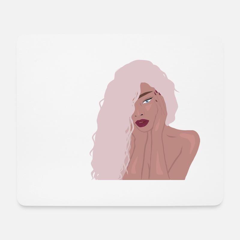 Sexy girl - Mousepad (Querformat) - Weiß