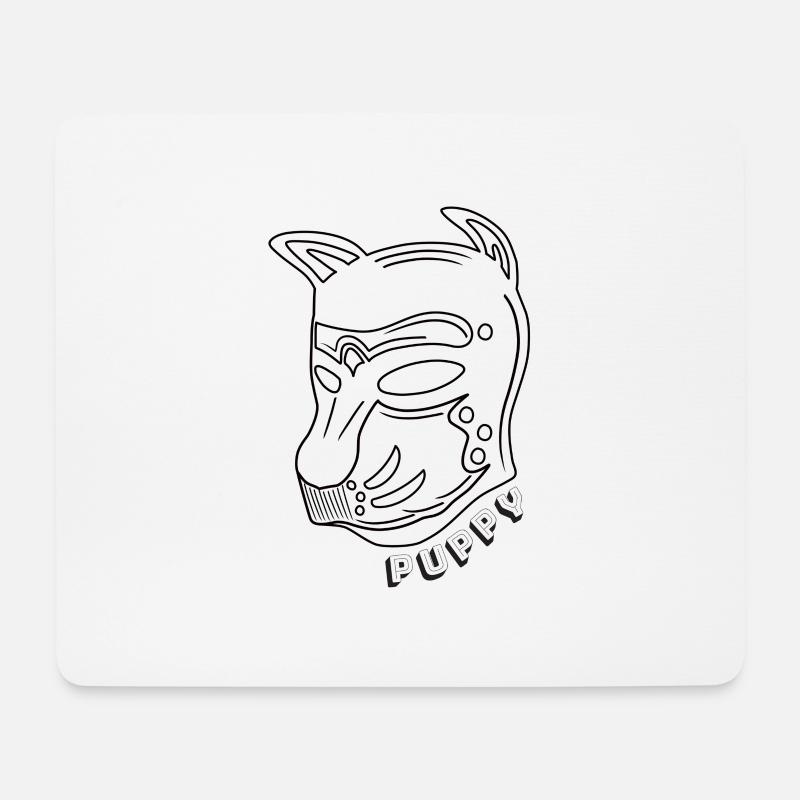 Puppy Style 03 - Mousepad (Querformat) - Weiß