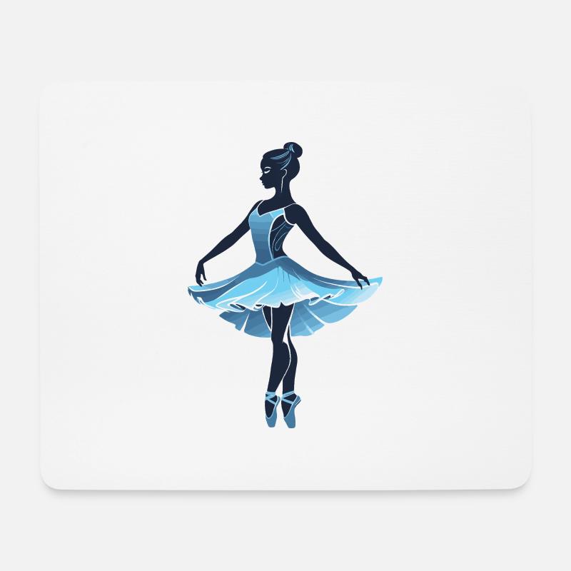 Ballet Dancer Illustration - Sports Design - Mousepad (Querformat) - Weiß