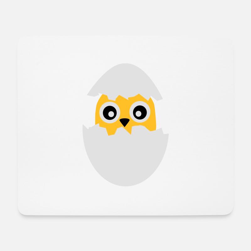 Küken im Ei - Mousepad (Querformat) - Weiß