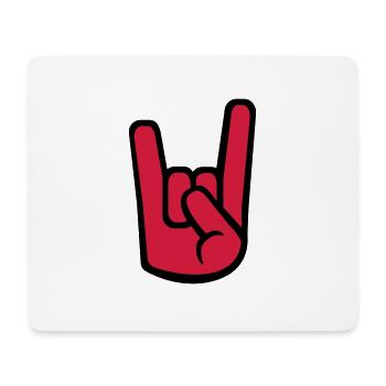 Rock Metal - Mousepad (Querformat) - Weiß - Vorne