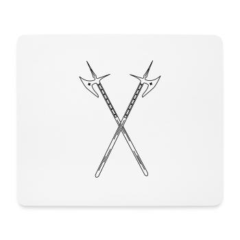 Hellebarde - Mousepad (Querformat) - Weiß - Vorne