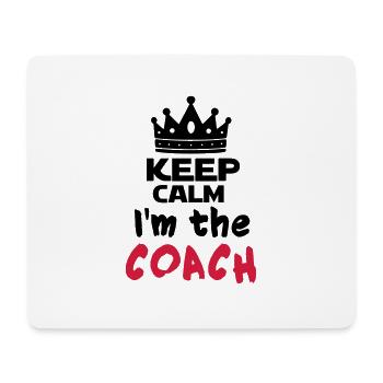 I'm the coach - Tapis de souris (format paysage) - blanc - Devant