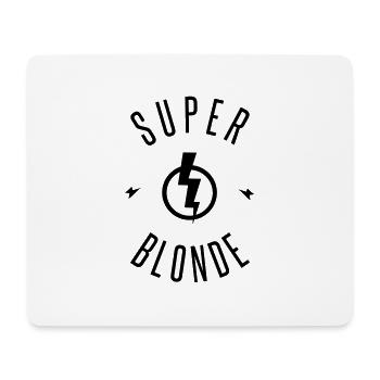 super blonde - Tapis de souris (format paysage) - blanc - Devant