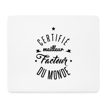 meilleur facteur du monde - Tapis de souris (format paysage) - blanc - Devant