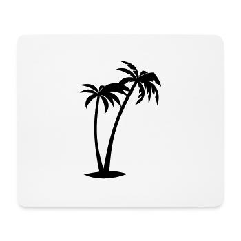 Palmen - Mousepad (Querformat) - Weiß - Vorne