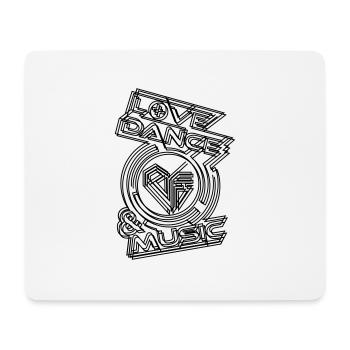 Love. Dance. Music. - Mousepad (Querformat) - Weiß - Vorne