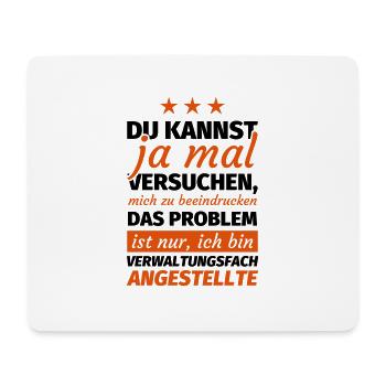 Verwaltungsfachangestellte - Mousepad (Querformat) - Weiß - Vorne