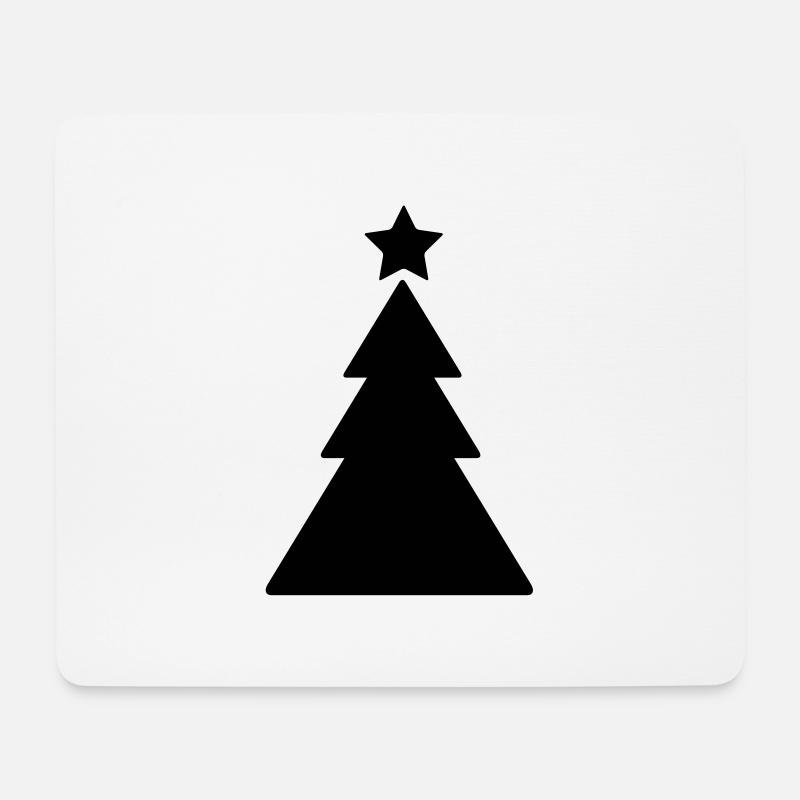 Christbaum - Weihnachten - Mousepad (Querformat) - Weiß