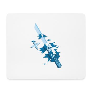Motif épée samouraï japon - Tapis de souris (format paysage) - blanc - Devant
