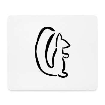 Eichhörnchen - Mousepad (Querformat) - Weiß - Vorne