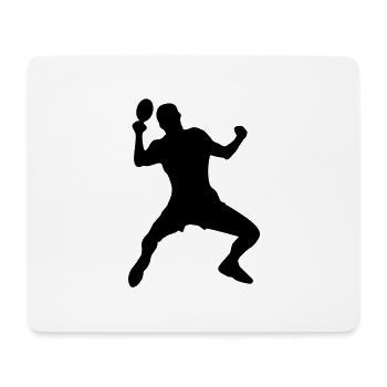 Table tennis male de - Mousepad (Querformat) - Weiß - Vorne