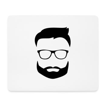 Beard glasses - Mousepad (Querformat) - Weiß - Vorne