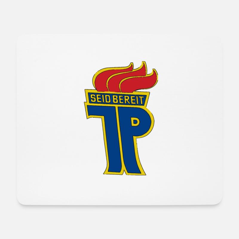 Jungpioniere seid bereit! - Mousepad (Querformat) - Weiß