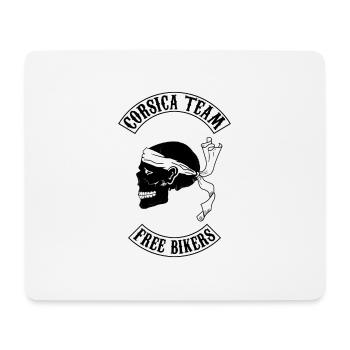 Corsica Skull Team - Tapis de souris (format paysage) - blanc - Devant