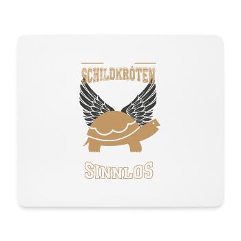 Schildkröte Leben sinnlos - Geschenk - Mousepad (Querformat) - Weiß - Vorne