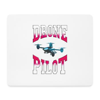 Drone quadrocopter model making toy pilot - Mouse Pad (horizontal) - white - Front