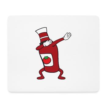 Dabbing Dab Ketchup Bottle - Mouse Pad (horizontal) - white - Front