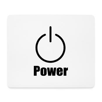 power - Mouse Pad (horizontal) - white - Front