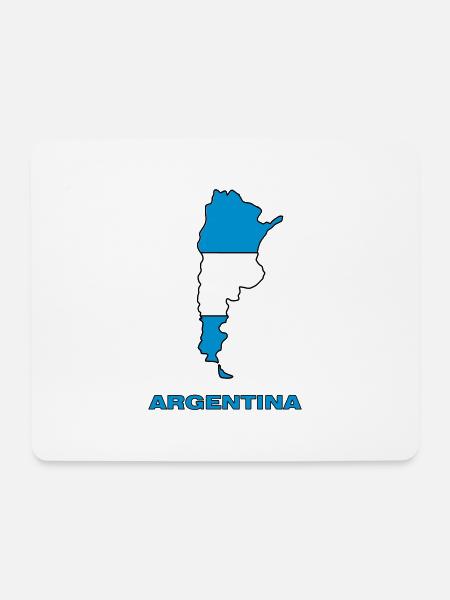 argentina - Mousepad (Querformat) - Weiß
