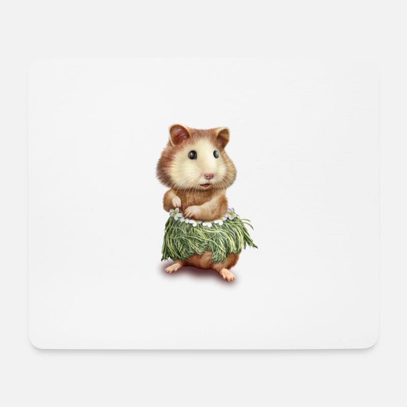 HAMSTER HULA - Mouse Pad (horizontal) - white