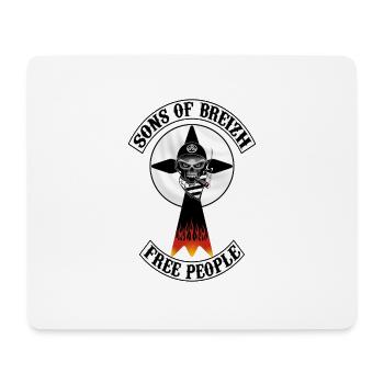 sons of breizh bretagne - Tapis de souris (format paysage) - blanc - Devant