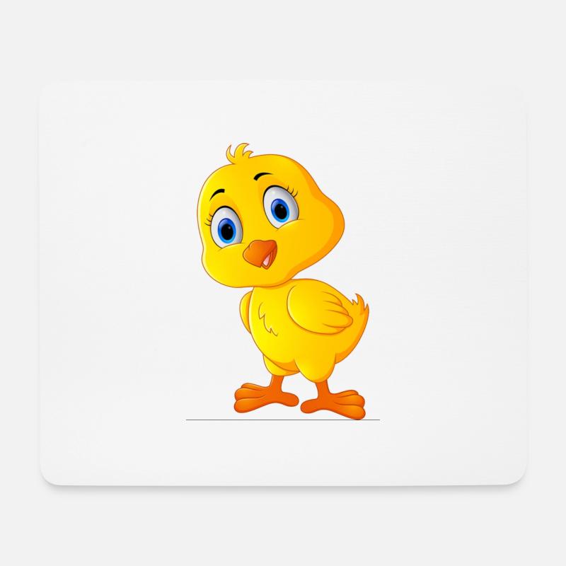 cute-chicken, süßes Hühnchen - Mousepad (Querformat) - Weiß