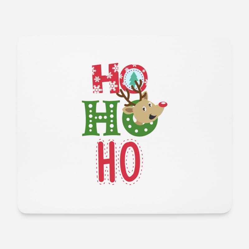 HOHOHO dear - Mousepad (Querformat) - Weiß