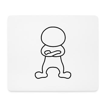 Cool Man - Tapis de souris (format paysage) - blanc - Devant
