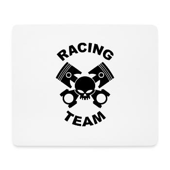 pistons and rods racing team - Mouse Pad (horizontal) - white - Front