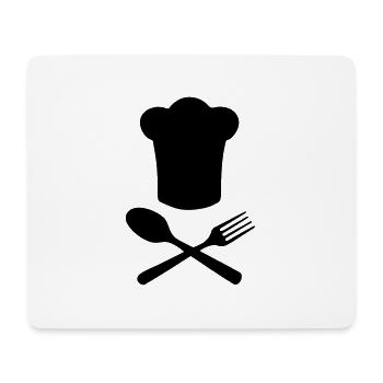 cuistot cuisinier - Tapis de souris (format paysage) - blanc - Devant