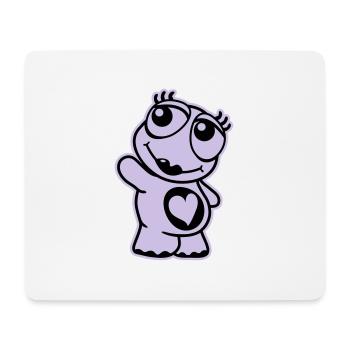 Tortue - Tapis de souris (format paysage) - blanc - Devant