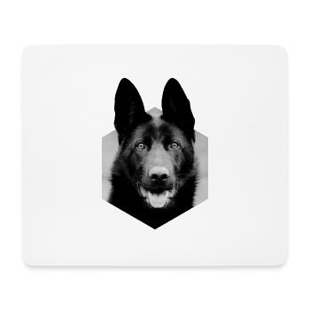 Schäferhund - Mousepad (Querformat) - Weiß - Vorne