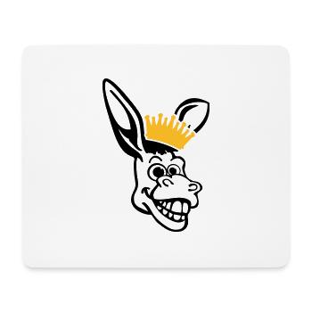 donkey_face_pe2 - Tapis de souris (format paysage) - blanc - Devant