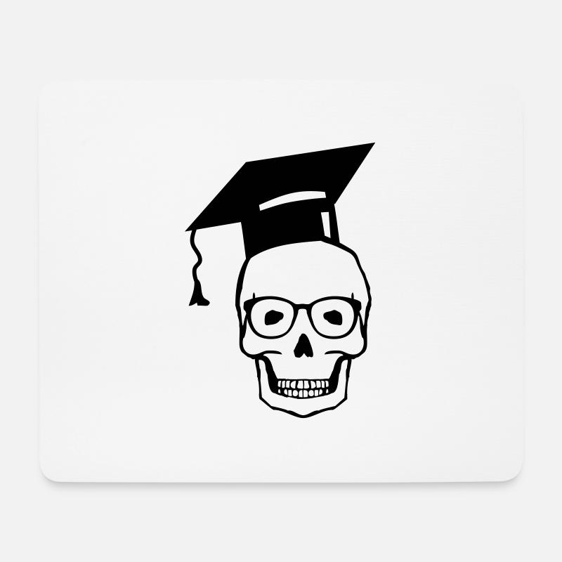 totenkopf_student2 - Mouse Pad (horizontal) - white