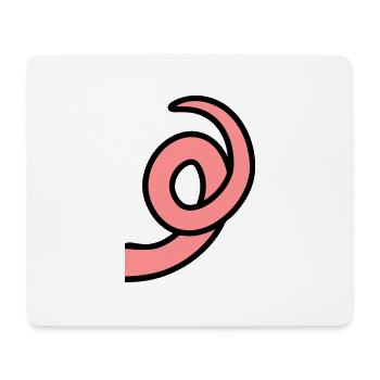 Piggy RingTail - Mouse Pad (horizontal) - white - Front