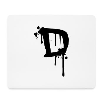 D Graffiti drops Farbklex blood spray - Mouse Pad (horizontal) - white - Front
