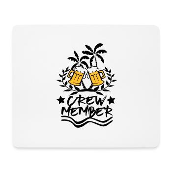 Crew Member / Party Design - Mousepad (Querformat) - Weiß - Vorne