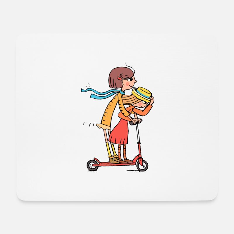 Kinder - Mousepad (Querformat) - Weiß