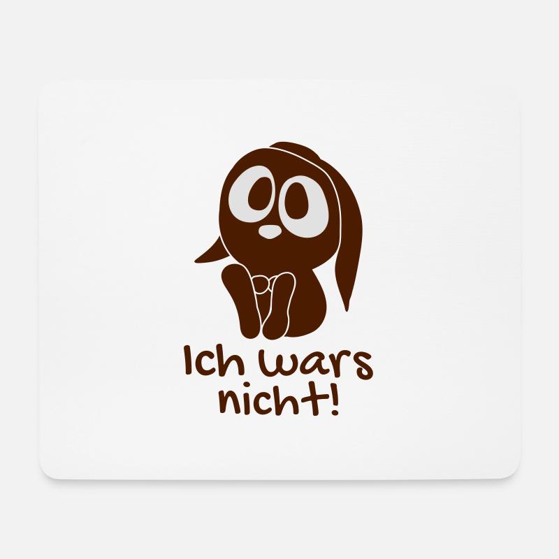 Ich wars nicht - Mousepad (Querformat) - Weiß