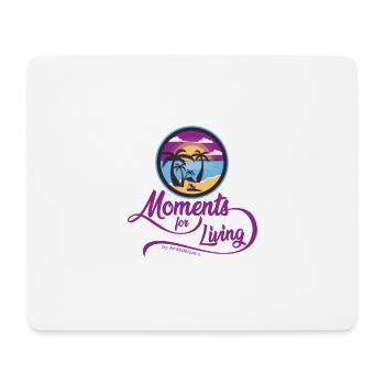 Sun and Palms beach summer sundown purple moment - Mouse Pad (horizontal) - white - Front