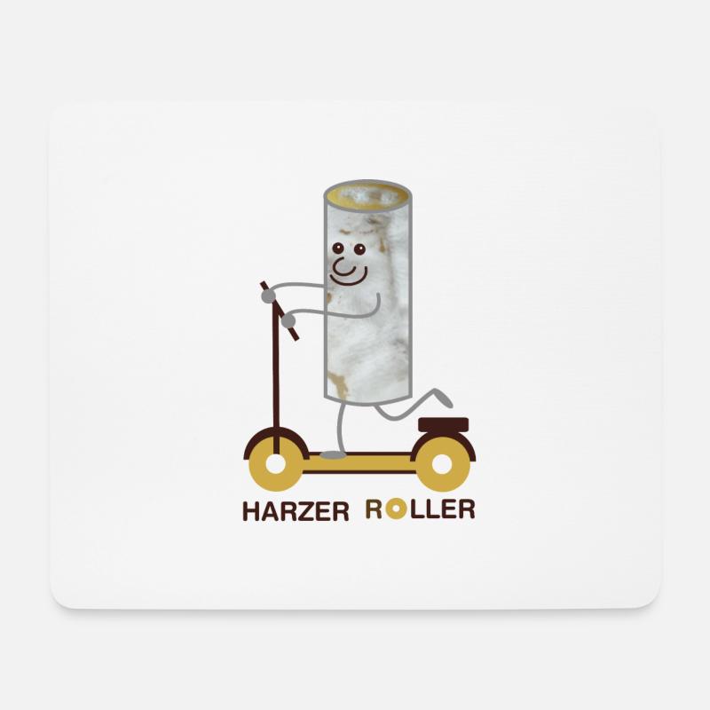 Harzer Roller (b) - Mousepad (Querformat) - Weiß