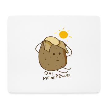 Pellkartoffel - Mousepad (Querformat) - Weiß - Vorne
