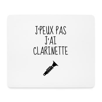 Klarinette Klarinettist Musik Musiker Musikerin - Mousepad (Querformat) - Weiß - Vorne