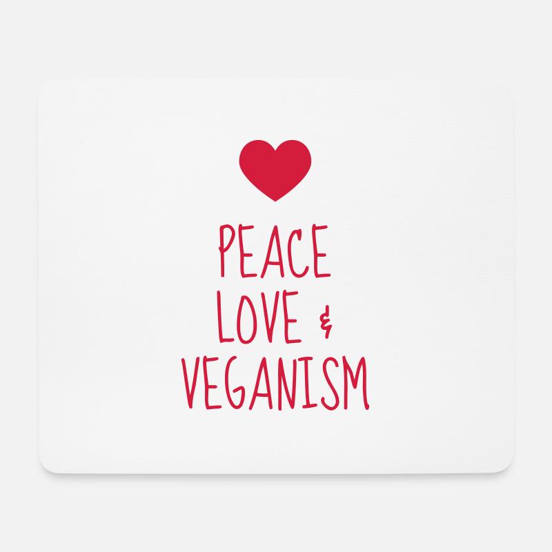 Vegetarier / Vegetarismus / Vegan / Vegetarierin - Mousepad (Querformat) - Weiß