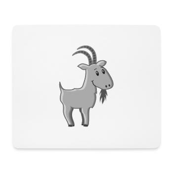 Billy goat cartoon - Mouse Pad (horizontal) - white - Front