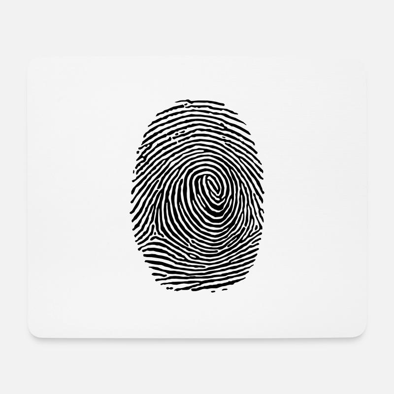 Fingerabdruck - Fingerabdruck - Mousepad (Querformat) - Weiß