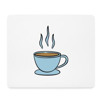 Kaffee - Mousepad (Querformat) - Weiß - Vorne