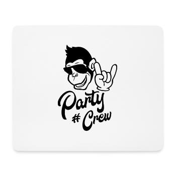 monkey cool party crew - Mousepad (Querformat) - Weiß - Vorne